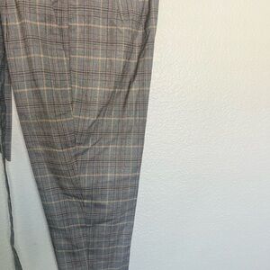 Women Gray Plaid Pants